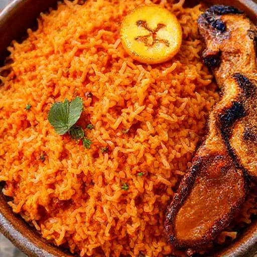 Klassisk Nigeriansk Jollof Ris