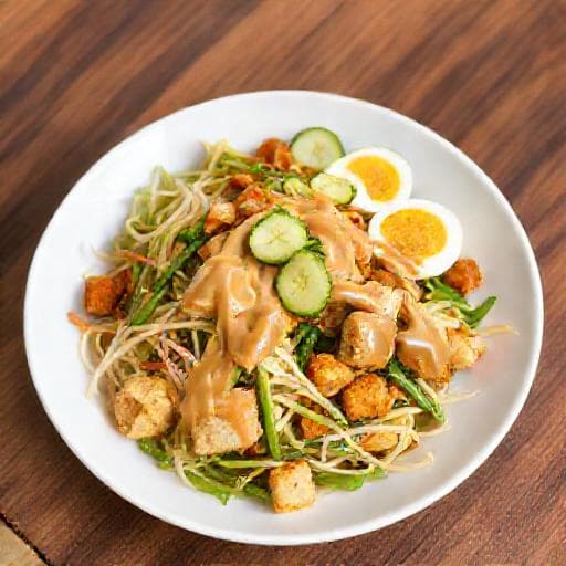 Hurtig Gado-Gado med Færdig Jordnøddesauce