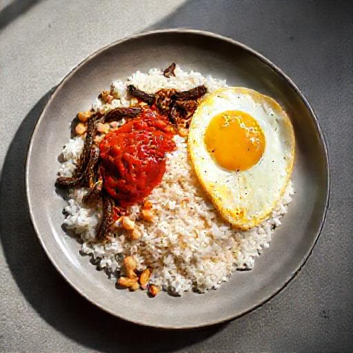 Hurtig Nasi Lemak (forenklet)