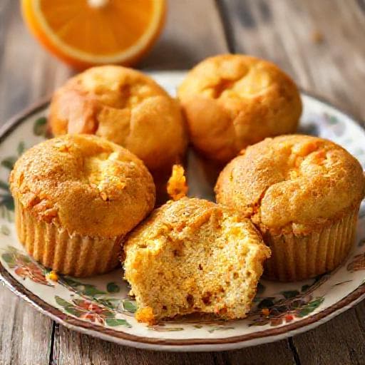 Nordjyske Makronmuffins med Appelsin