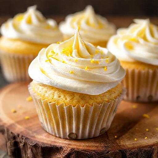 Hurtig Citron- og Mascarponecupcakes