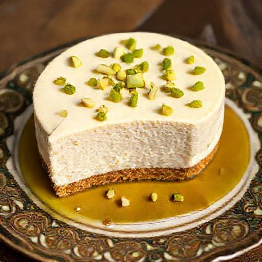 Dubai Cheesecake med Rosenvand og Pistacie