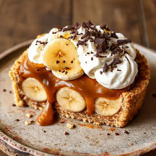 Banoffee Pie med Kaffe-Karamel