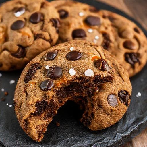 Chokolade-karamel Crumbl Cookies