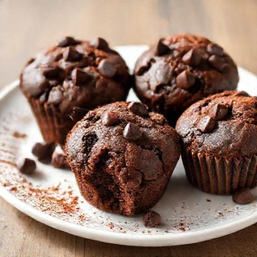 Hurtige Proteinmuffins med Kakao