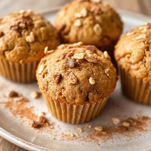 Proteinmuffins med Nødder og Kanel