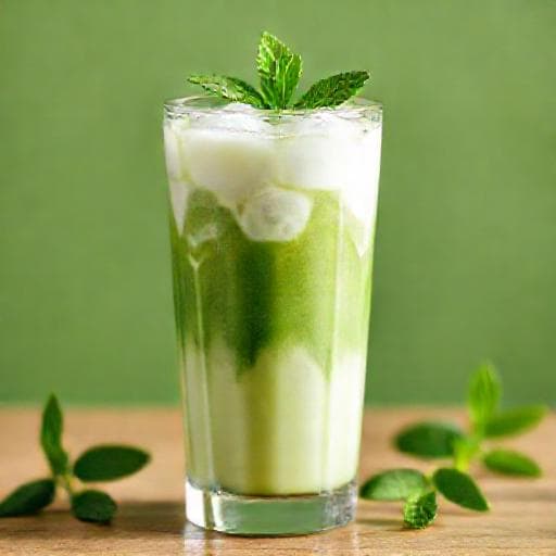 Iced Matcha Latte med Kokosmælk
