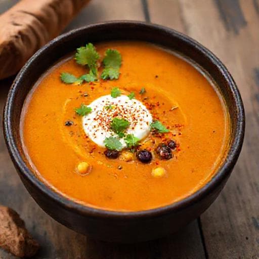 Sydvestlig Sød Kartoffelsuppe med Chipotle