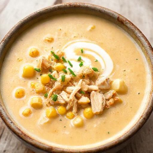 Klassisk Majssuppe med Kylling