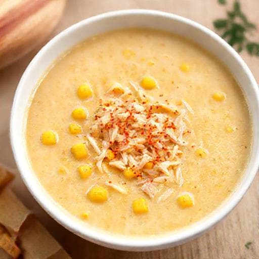 Hurtig Majssuppe med Kylling (Genvej)