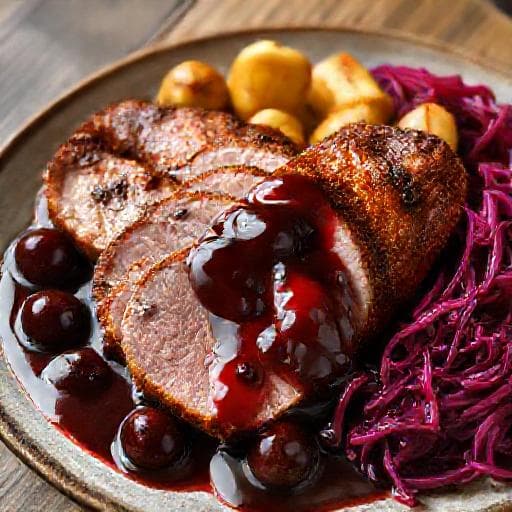 Klassisk Andebryst med Kirsebærsauce