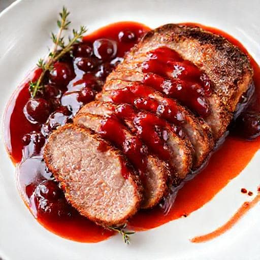 Hurtig Andebryst med Kirsebærsauce