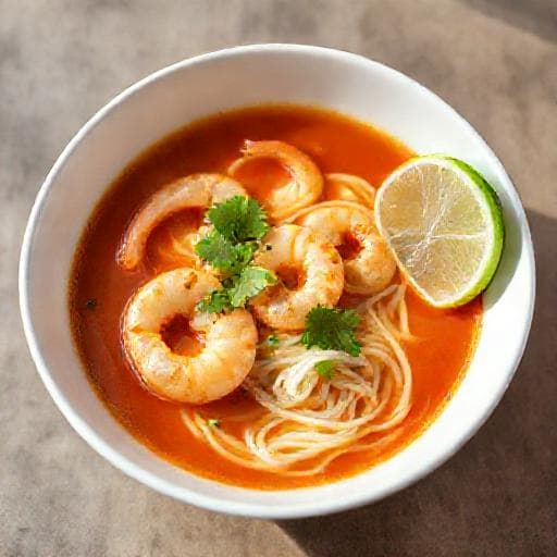 Hurtig Laksa med Rejer