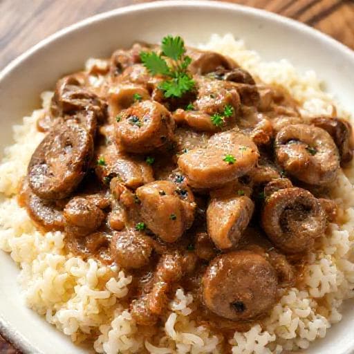 Klassisk Bøf Stroganoff