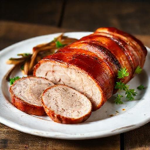 Klassisk Baconviklet Svinemørbrad