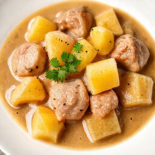 Klassisk Svinekød med Ananas