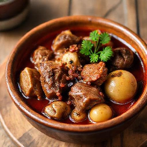 Klassiske Svinekæber à la Bourguignon