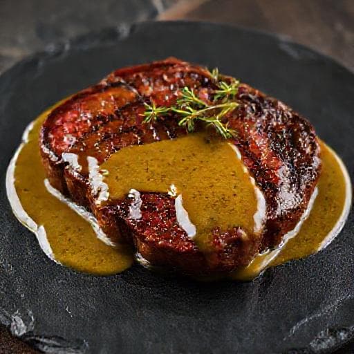 Entrecôte med Dijonsennep og Peber Sauce