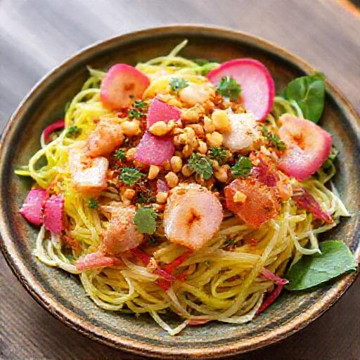 Gỏi Xoài Thanh Long Tôm Thịt Kiểu Miền Trung