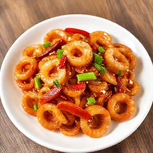Mực Sốt Mật Ong Cay Nhanh