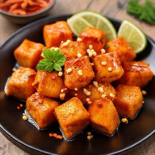 Đậu Hũ Sốt Mật Ong Cay Kiểu Thái