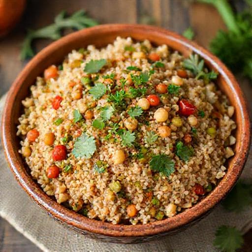 Baharatlı Nohutlu Bulgur Pilavı (Gavurdağı Usulü)