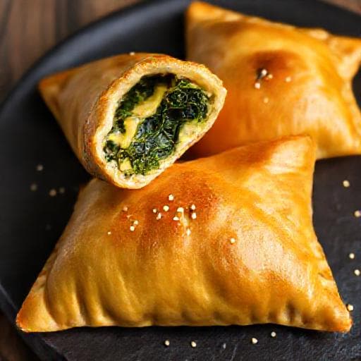 Ispanaklı ve Kaşarlı Milföy Böreği