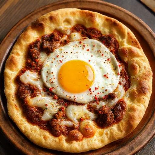 Kavurmalı ve Yumurtalı Pide (Yöresel Dokunuş)