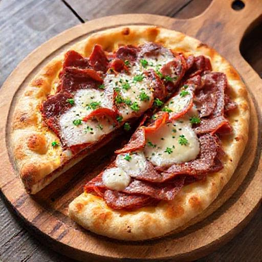 Klasik Pastırmalı Pide