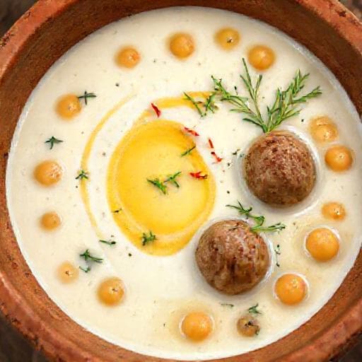 Nohutlu ve Dereotlu Köfteli Yoğurt Çorbası