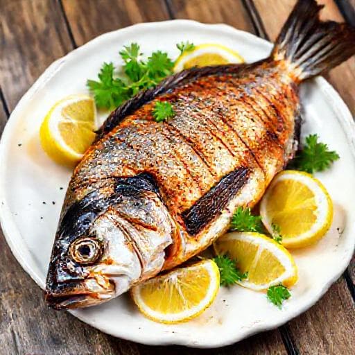 Klasik Lüfer Izgara