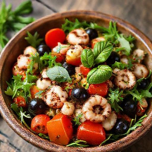 Hızlı Ahtapot Salatası