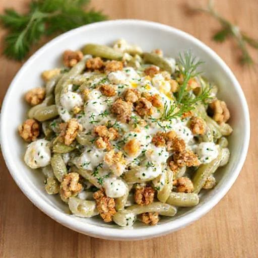 Yoğurtlu ve Cevizli Deniz Börülcesi Salatası