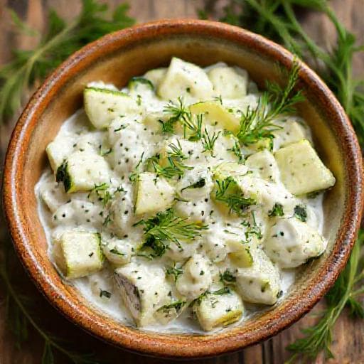 Klasik Yoğurtlu Kabak Salatası