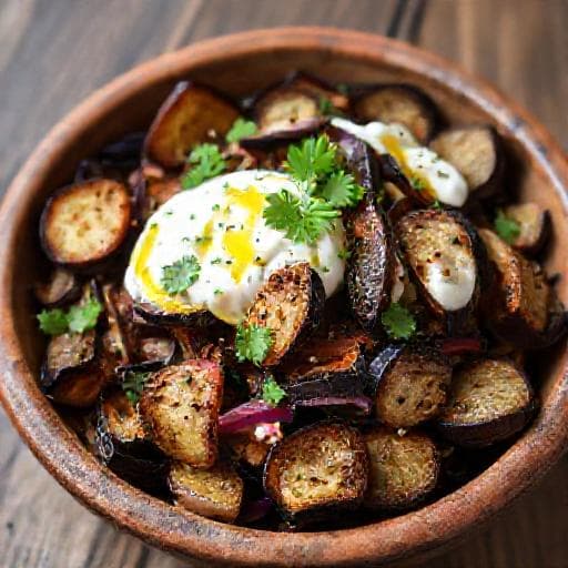 Klasik Yoğurtlu Patlıcan Salatası