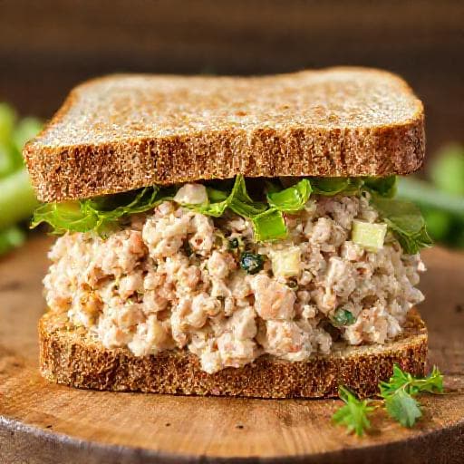 Hızlı Ton Balıklı Salata Sandviçi