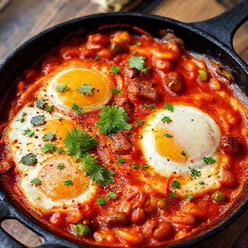 Acı Soslu Sucuklu Menemen