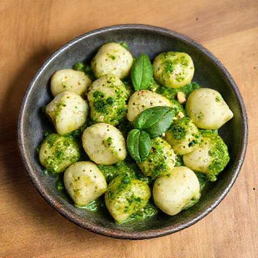 Pesto Soslu Gnocchi