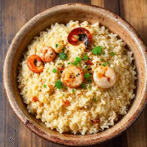 Hızlı Deniz Mahsullü Risotto