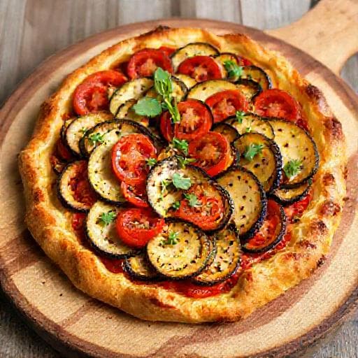 Ratatouille Tart (Milföy Tabanlı)