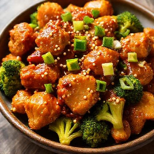 General Tso Brokoli Tavuk