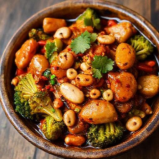 Kung Pao Tavuk (Acı Soslu)