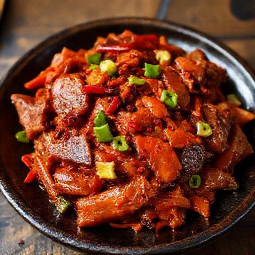 Baharatlı Moğol Usulü Dana Eti (Sichuan Esintili)