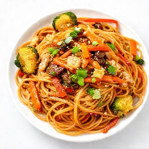 Klasik Sebzeli Noodle