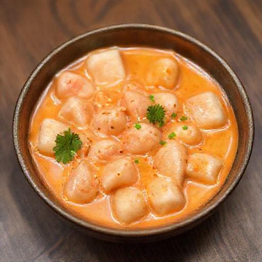 Kremalı Tteokbokki (Rosé Tteokbokki)