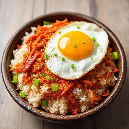 Klasik Kimchili Kızarmış Pilav
