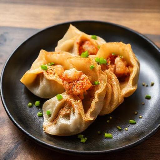 Karidesli ve Kimchili Gyoza