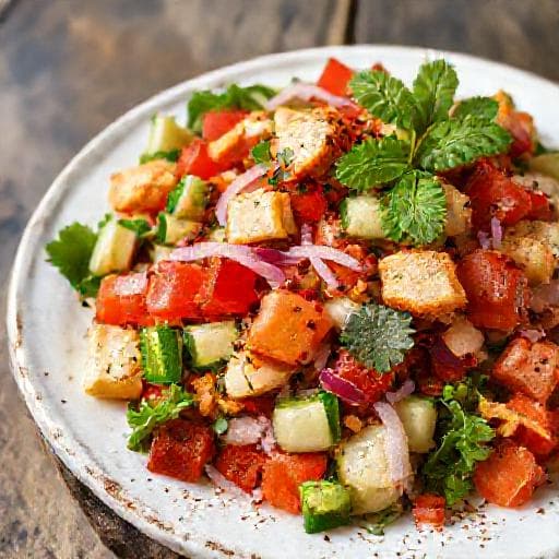 Klasik Gavurdağı Salatası (Fattuş)