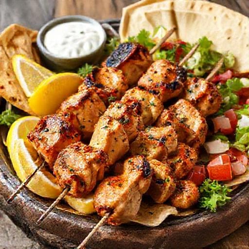 Klasik Yunan Tavuk Souvlaki