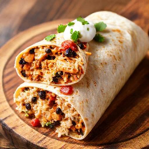 Klasik Tavuklu Burrito